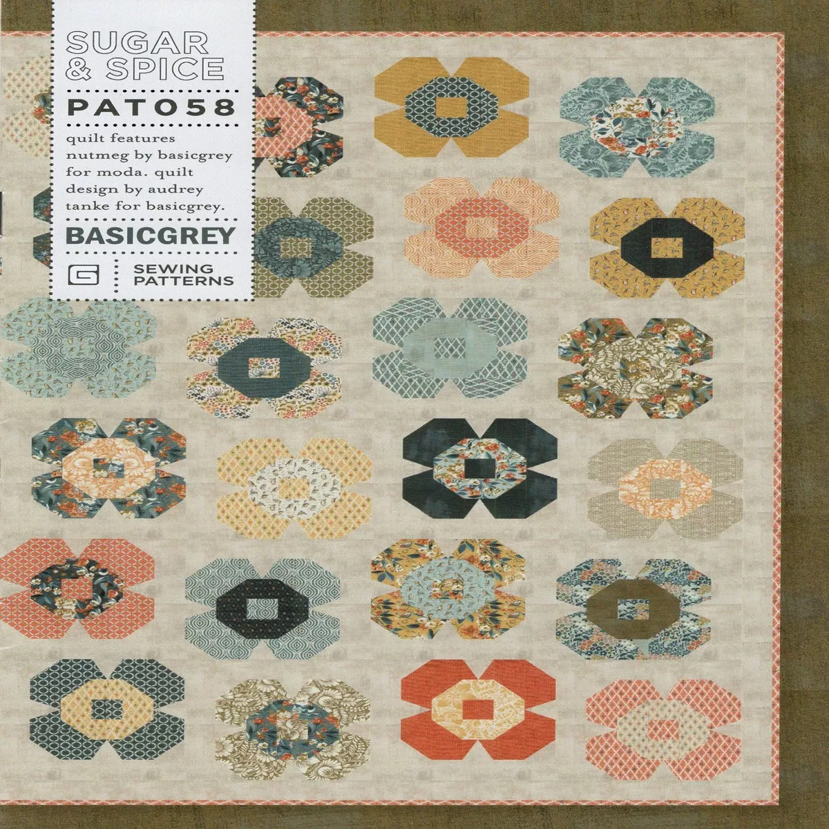 SUGAR & SPICE – BASICGREY Quilt Pattern 058