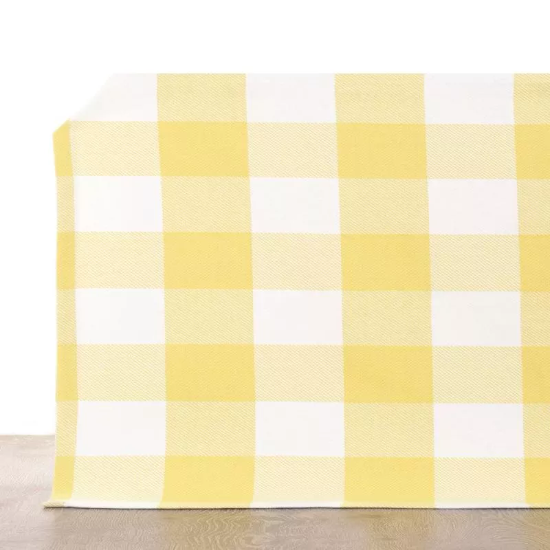 ‘Sunflower Island’ Fabric by the Metre (Lemon Yellow/ White)