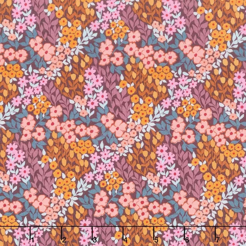 Sunset Cottage – Petalfield Purple Yardage