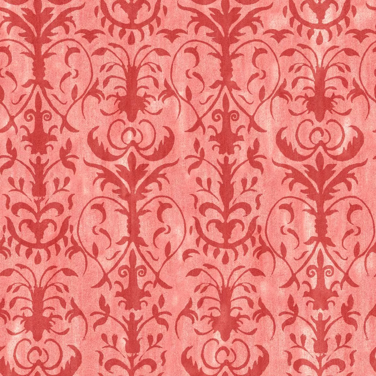 Susan Winget – Regal Whisper – Red Damask Fabric