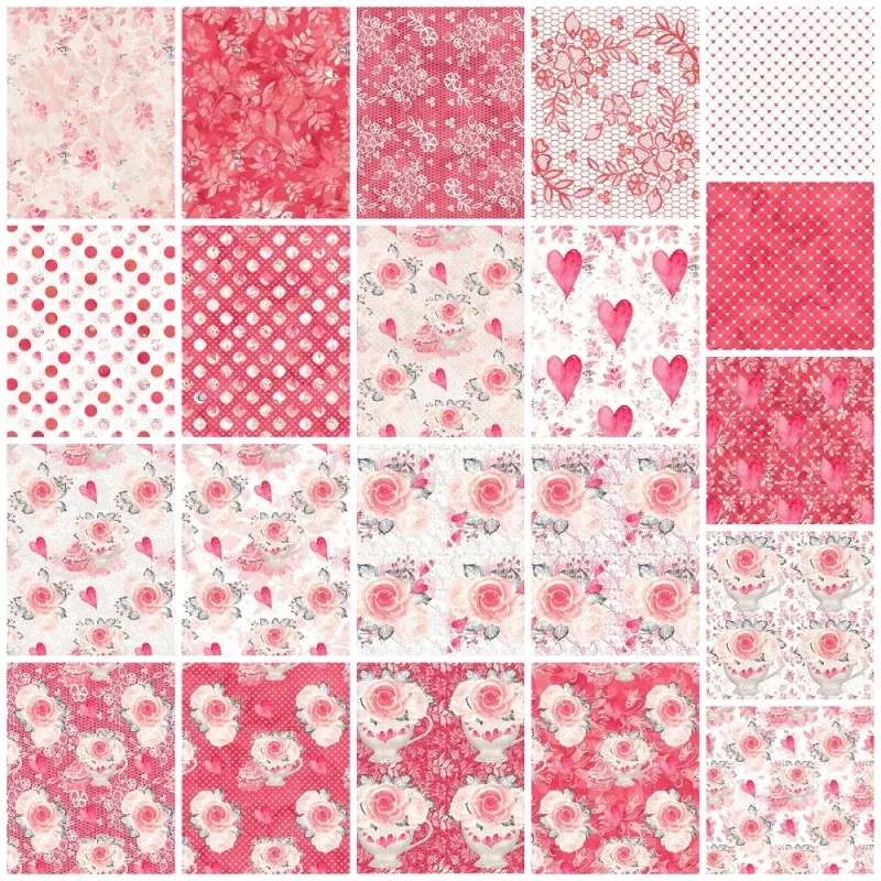 Sweet Valentine Fabric Collection – 1 Yard Bundle