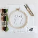 Table Cacti Embroidery Kit -- Thistle & Thread Design