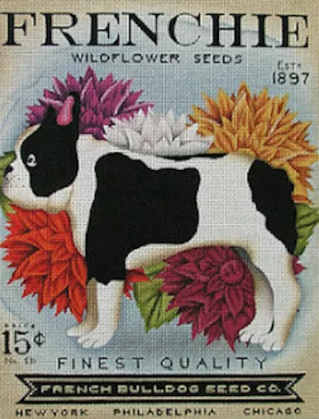 Tango & Chocolate Needlepoint – Frenchie