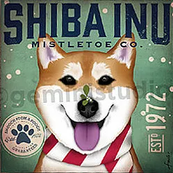 Tango & Chocolate – Shiba Ino Mistletoe
