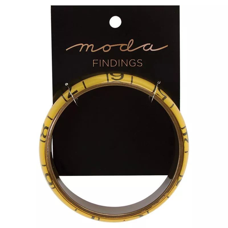 Tape Measure Bangle/Yellow