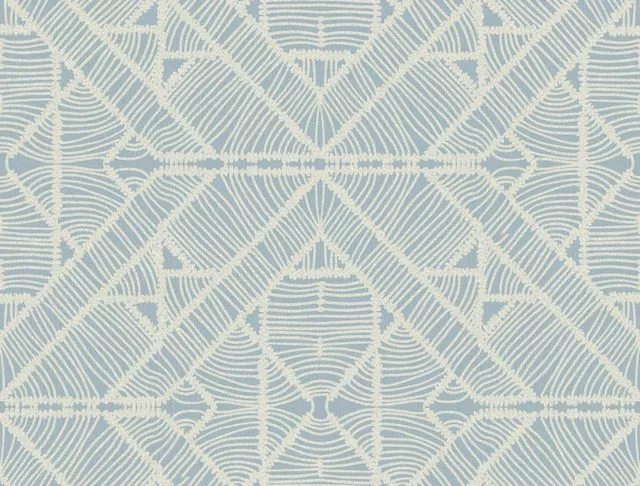 TC2704 Blue Diamond Macrame Wallpaper
