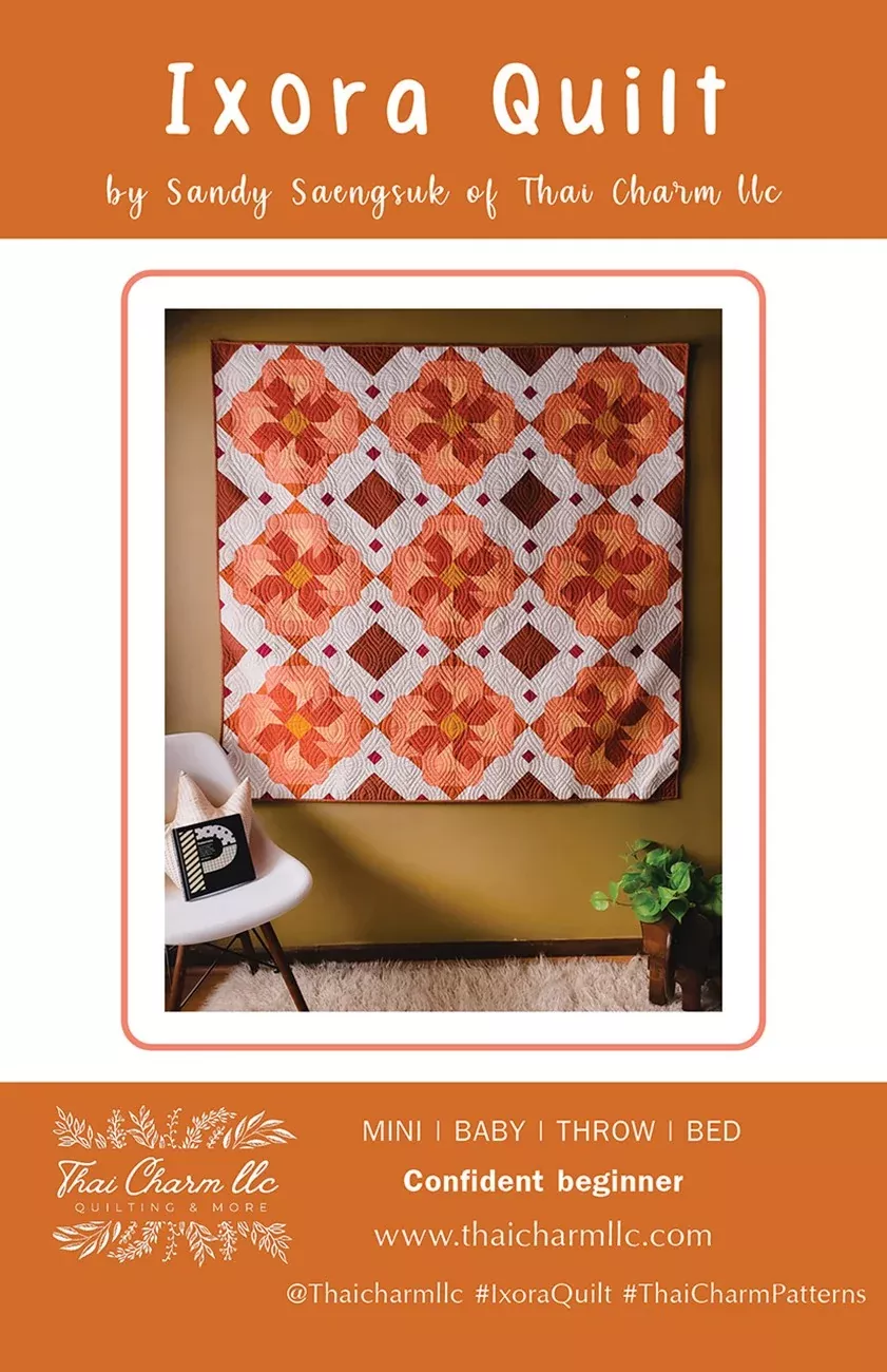 Thai Charm Ixora Quilt Pattern