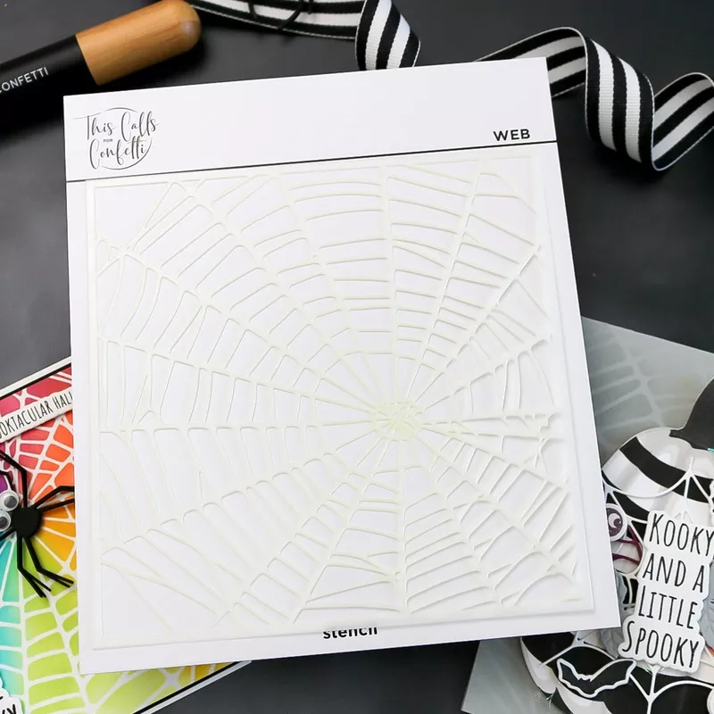 This Calls For Confetti Web Stencil*