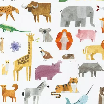 A to Z Animals - White