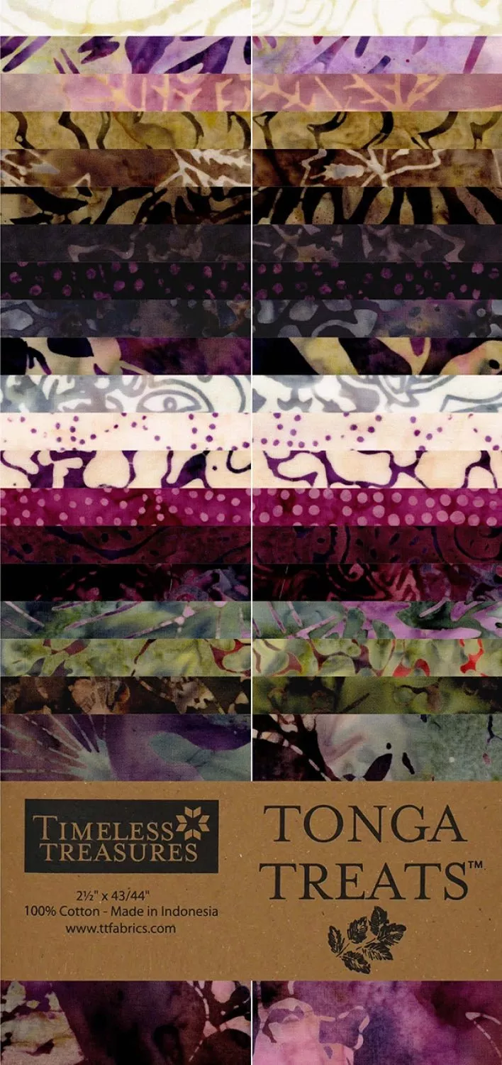 Tonga Batik Jelly Roll 2.5in Strips (40pc)