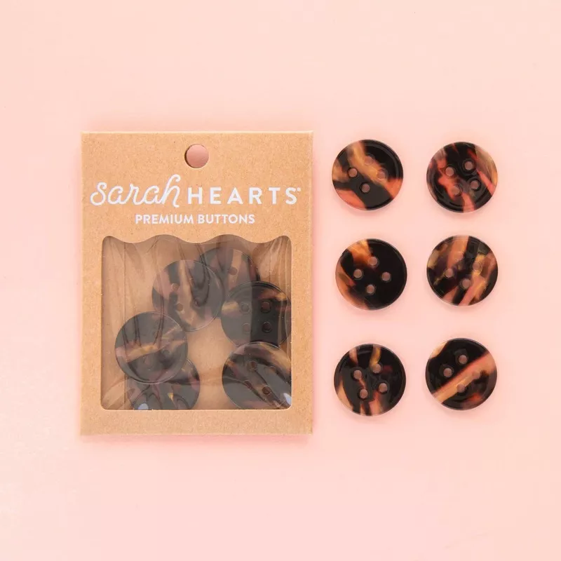 Tortoise Shell Large 1″ Buttons