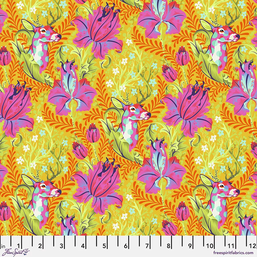 Tula Pink Tiny Beasts Deer John Glow