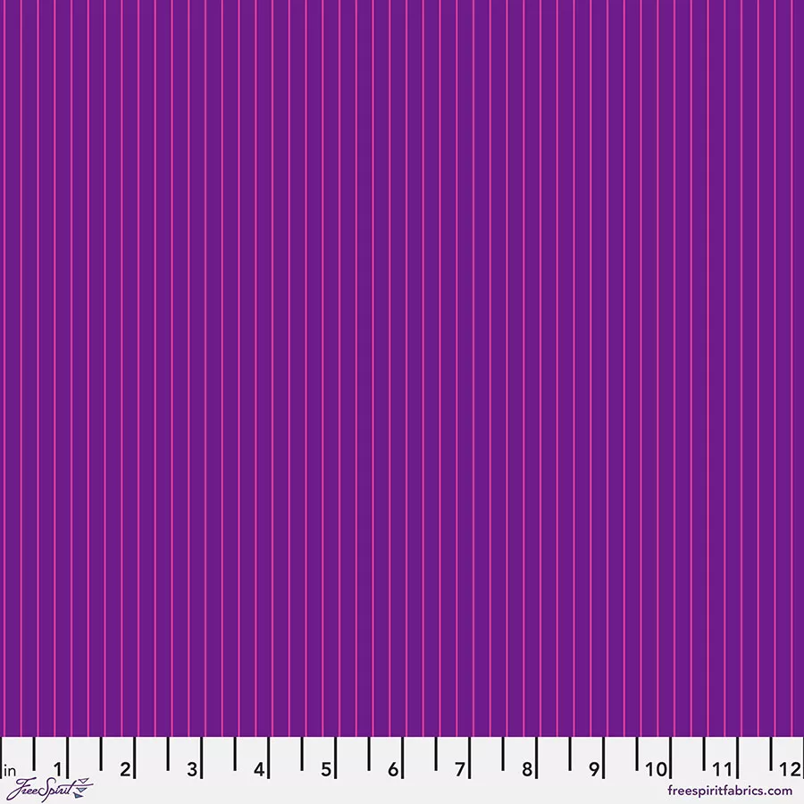 Tula Pink True Colors Tiny Stripes - Aster