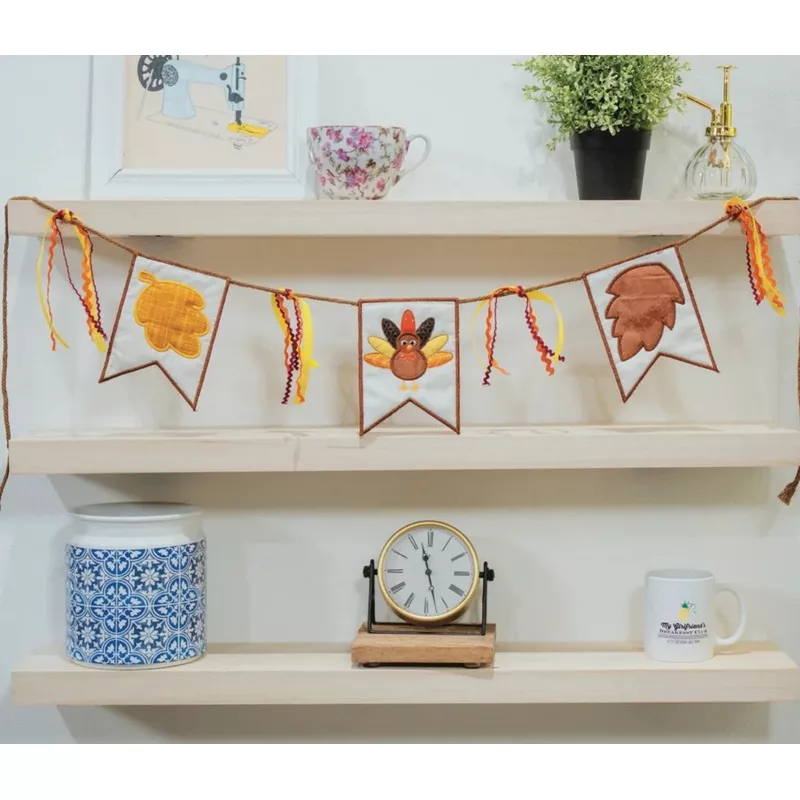 Turkey Time Banner (Downloadable Pattern)