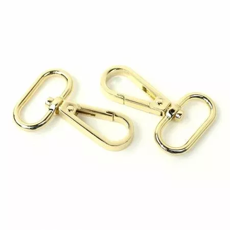 Two Swivel Hooks 1" Gold --- Sallie Tomato