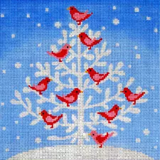 Vallerie Needlepoint Gallery – Snow Bird Tree