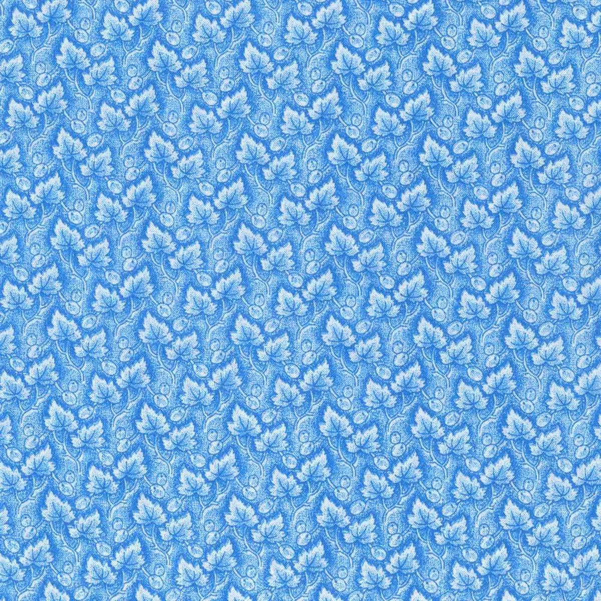 VALUE Basic – Spring Leaves – Blue – 3 Yard Cut – 44″ wide