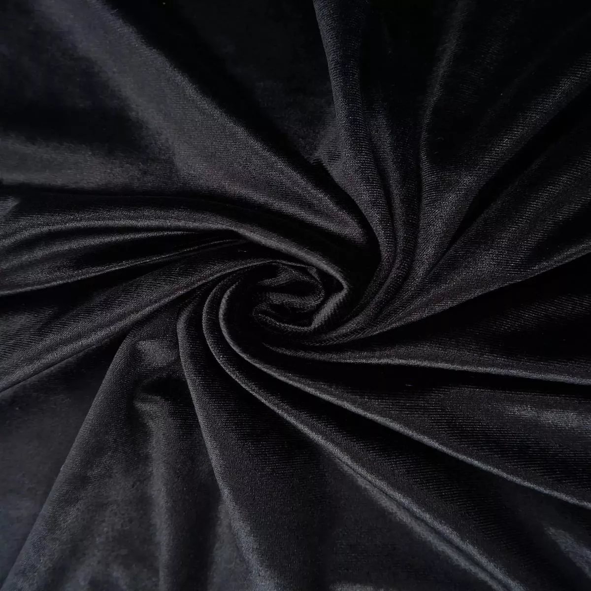Velvet Solid Stretch Knit Fabric – KNT3850 – BLACK