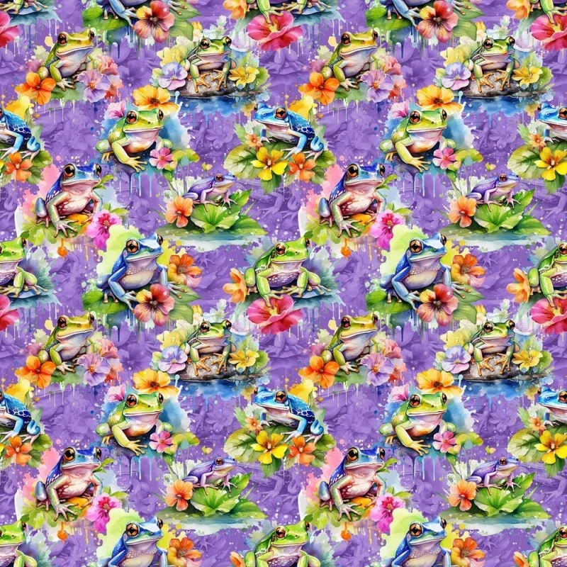 Vibrant Tree Frog Fabric