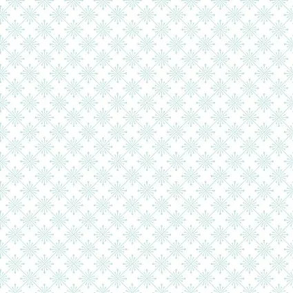 Vintage Flora Sparkle Aqua