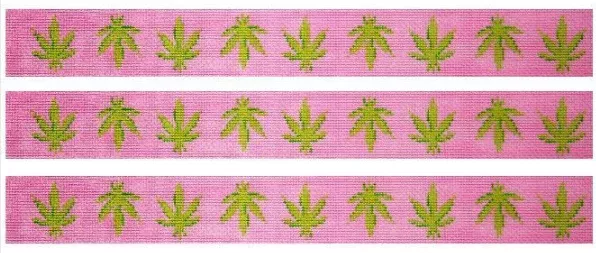 Weed Leaves Belt Greens On Pinks