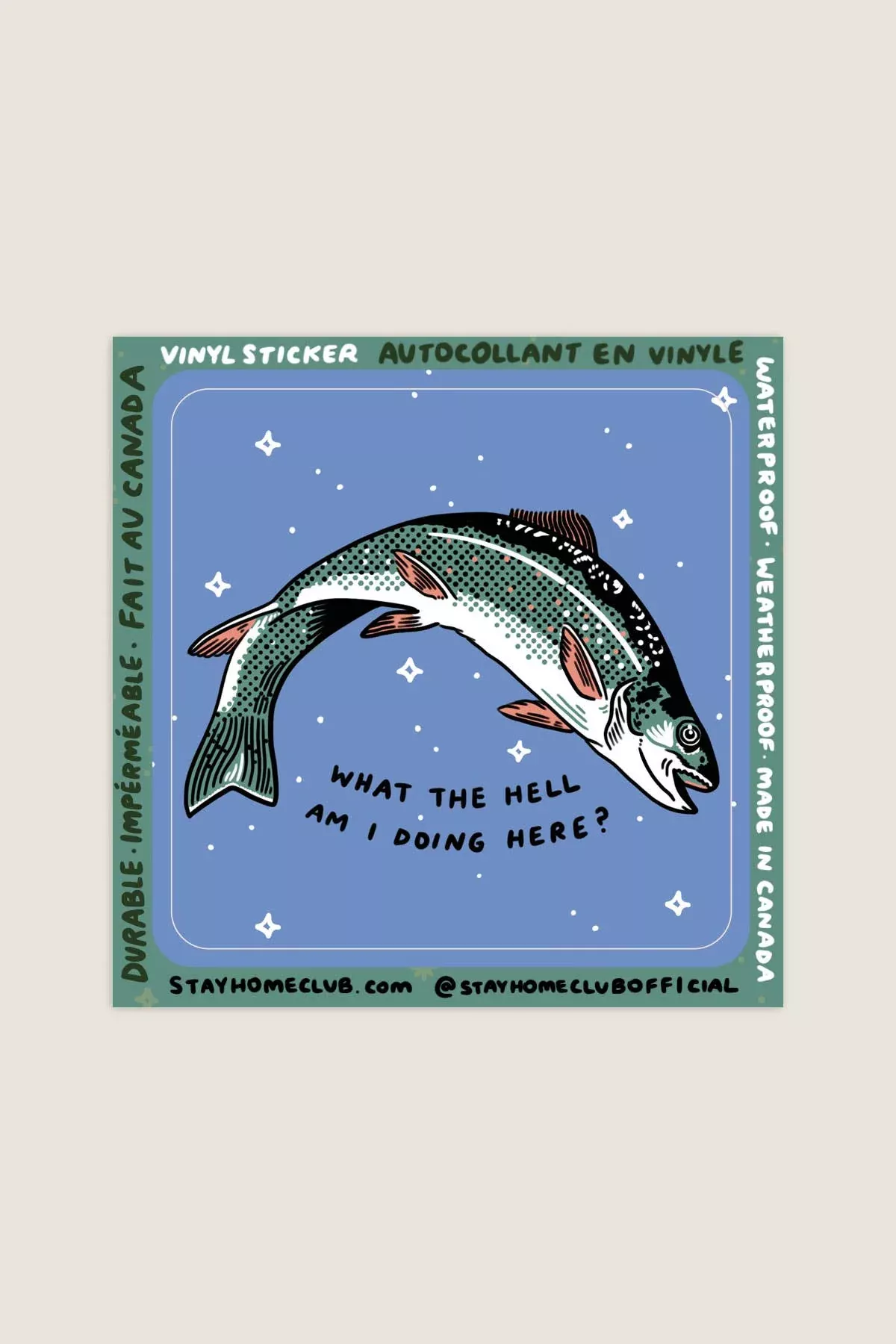 What The Hell Sticker | Waterproof Vinyl Sticker