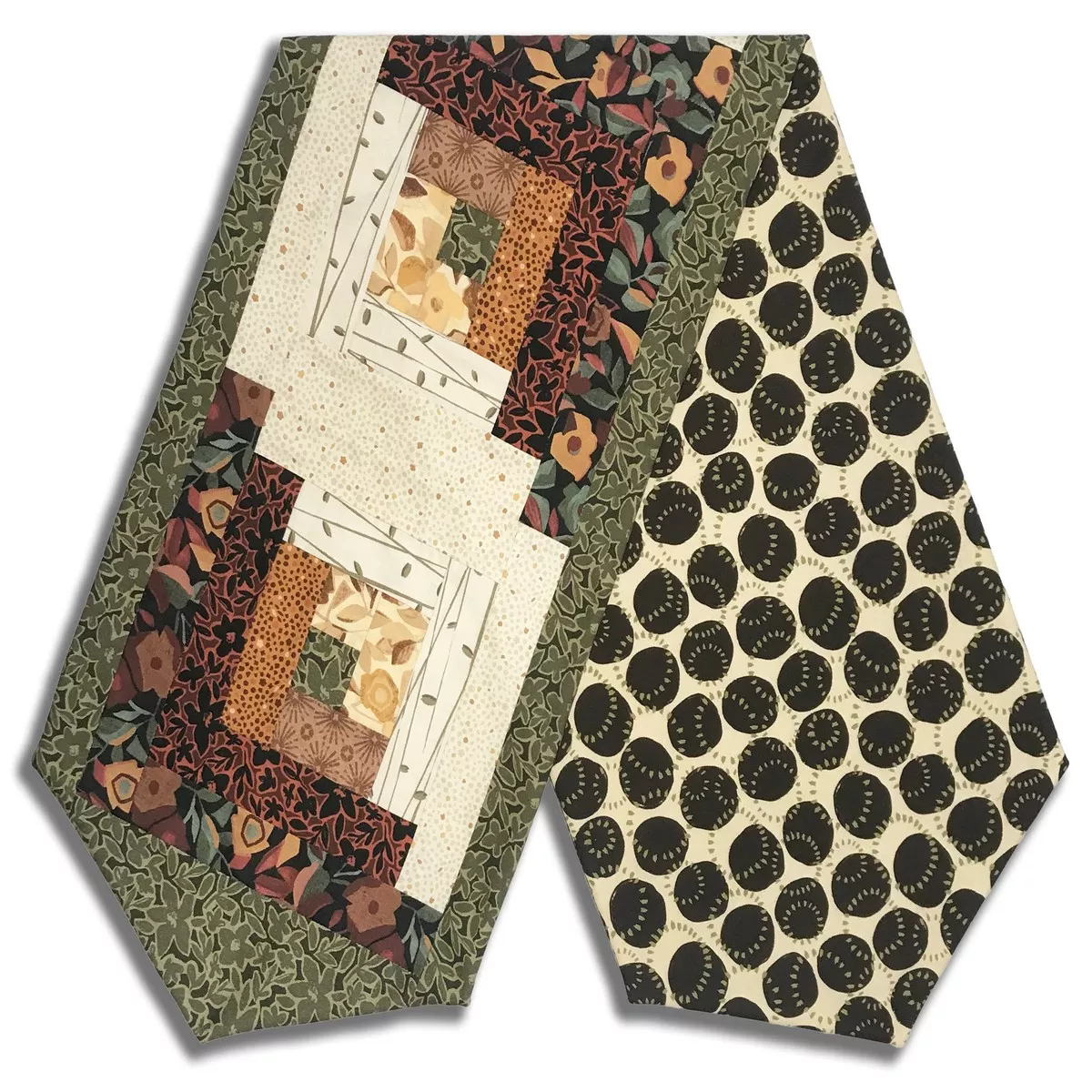Windham Pre-Cut Log Cabin Table Runner Kit – Gleaned – Brun