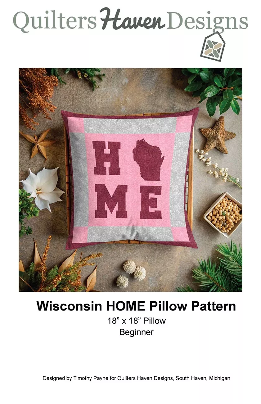 Wisconsin HOME Pillow Pattern