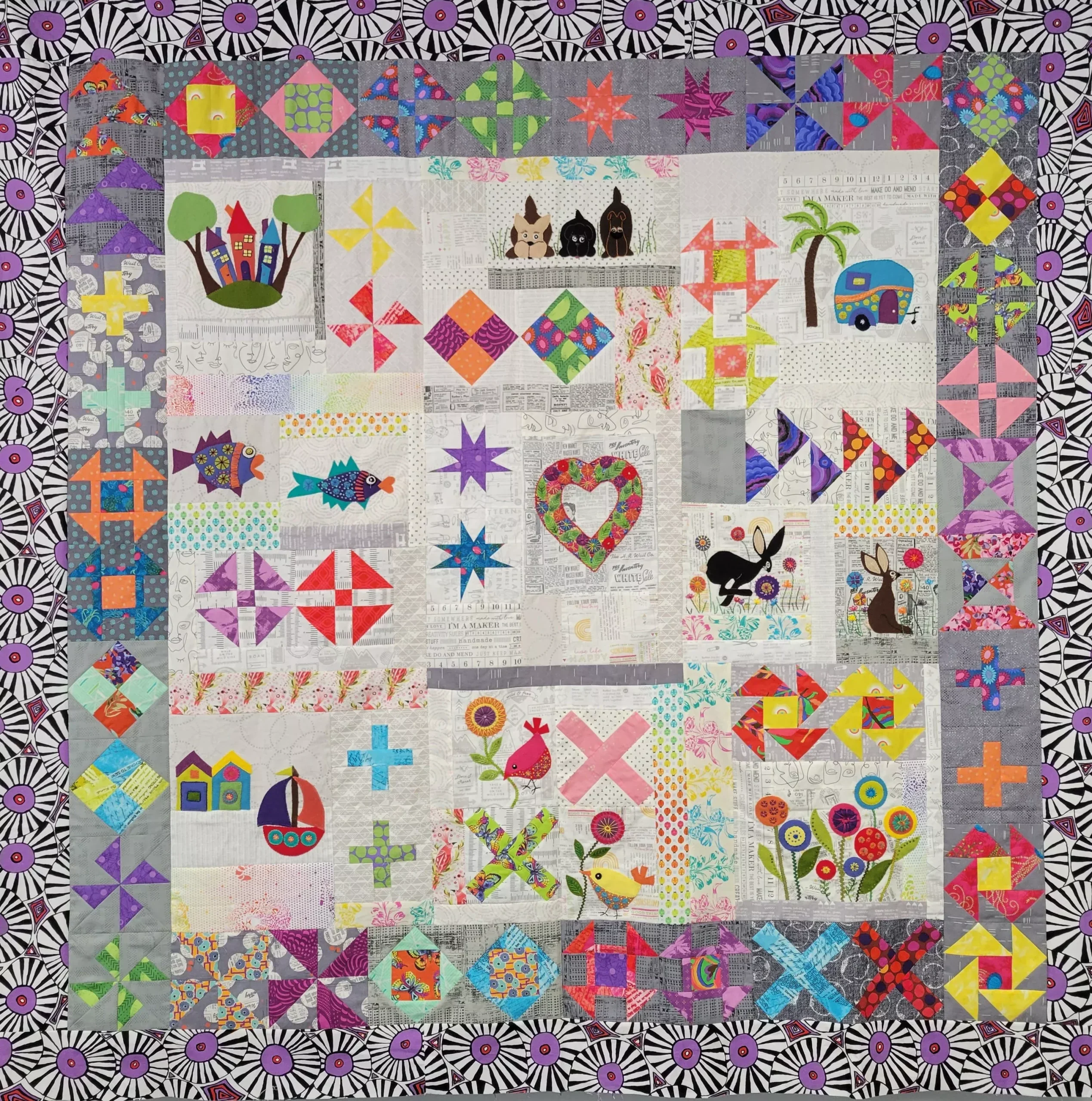 Wool - Hidden Treasures FULL Quilt Kit