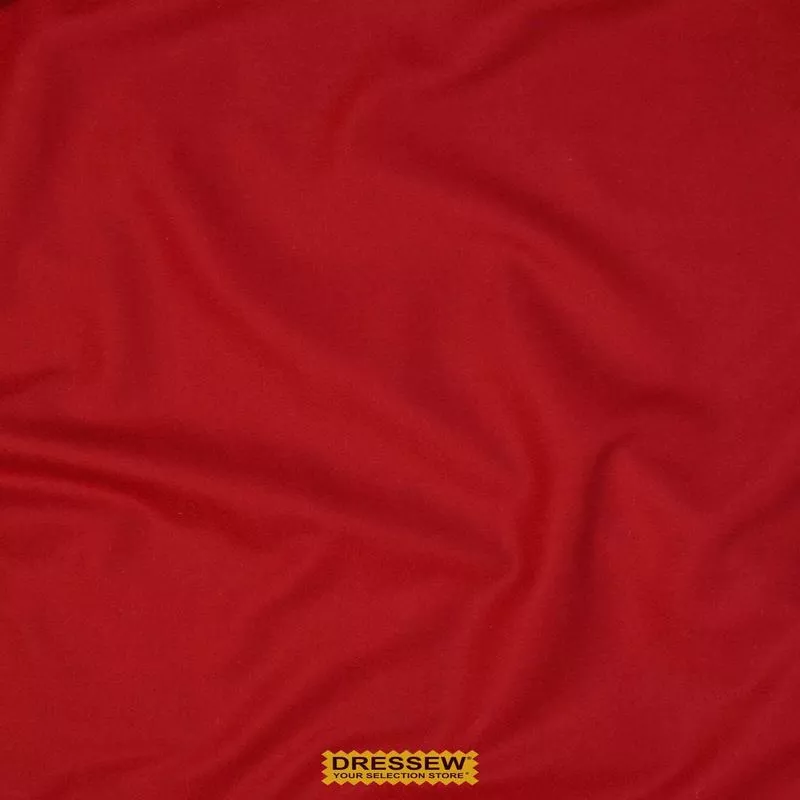 Wool Melton Red