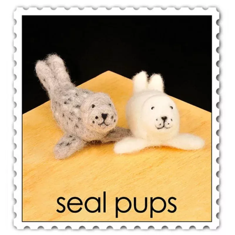 WoolPets Needle Felting Kit – Seal Pups