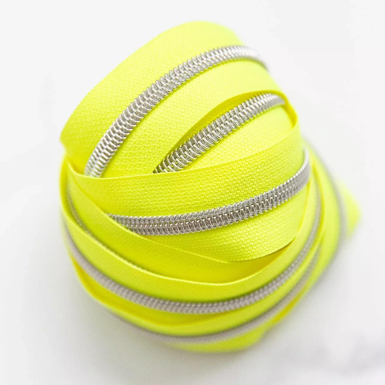 Zippers By the Yard Electric Lemon 3yds